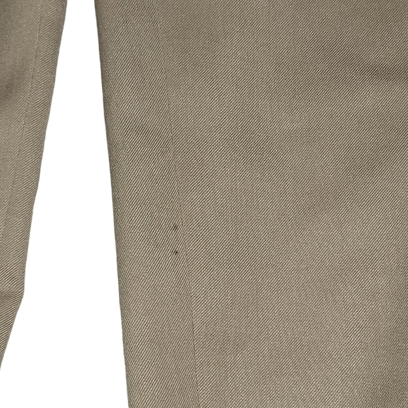 Slates wool blend size 30X40 cuffed khaki/brown dress pants pleated front - Picture 6 of 6